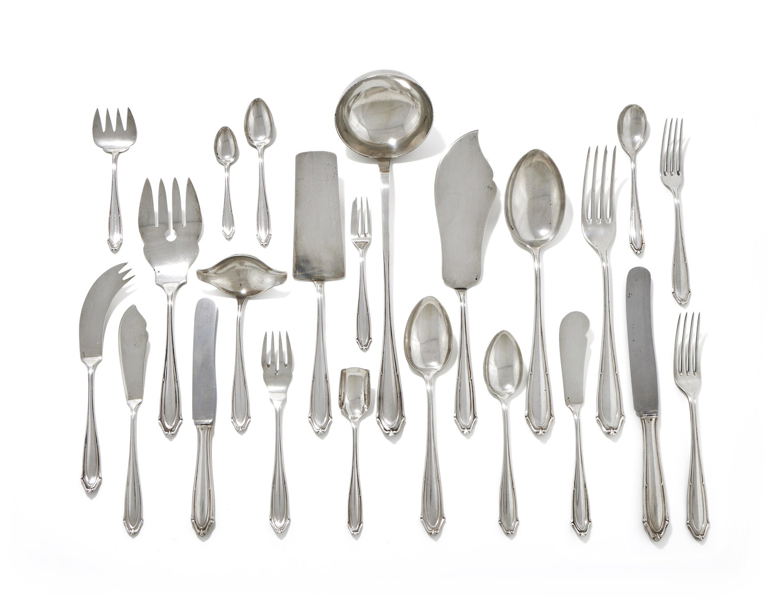 A POLISH SILVER TABLE SERVICE, POST 1920 .800 STANDARD (1 of 3)