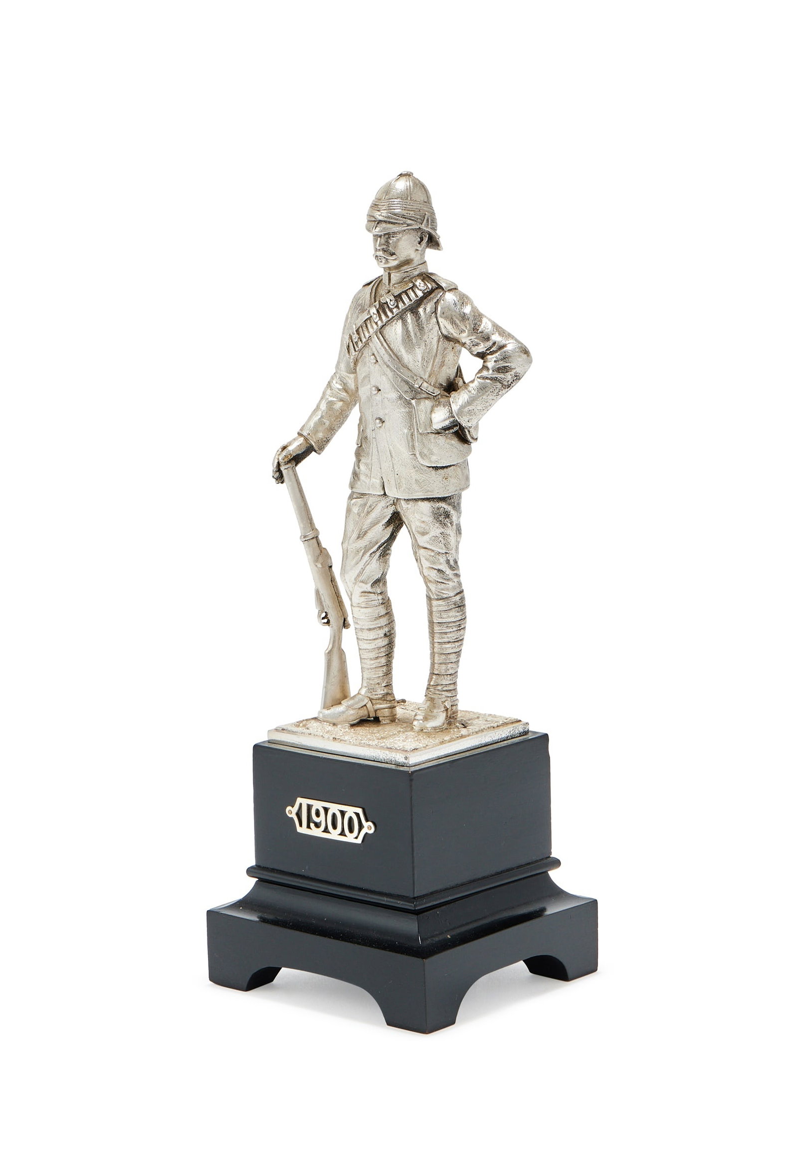 A SILVER FIGURE OF A LIFE GUARD, CARRINGTON & CO., LONDON 1907 (1 of 2)