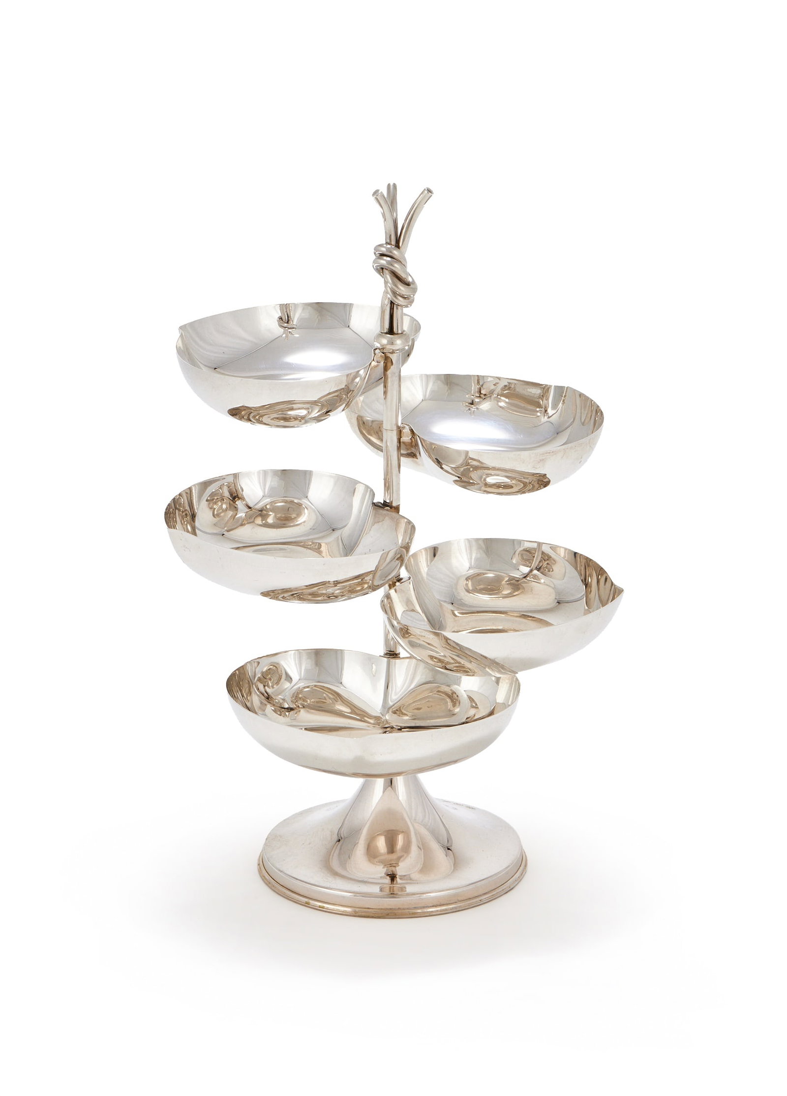 AN ITALIAN SWEET MEAT DISH STAND, FLORENCE POST 1968 .925 STANDARD (1 of 3)