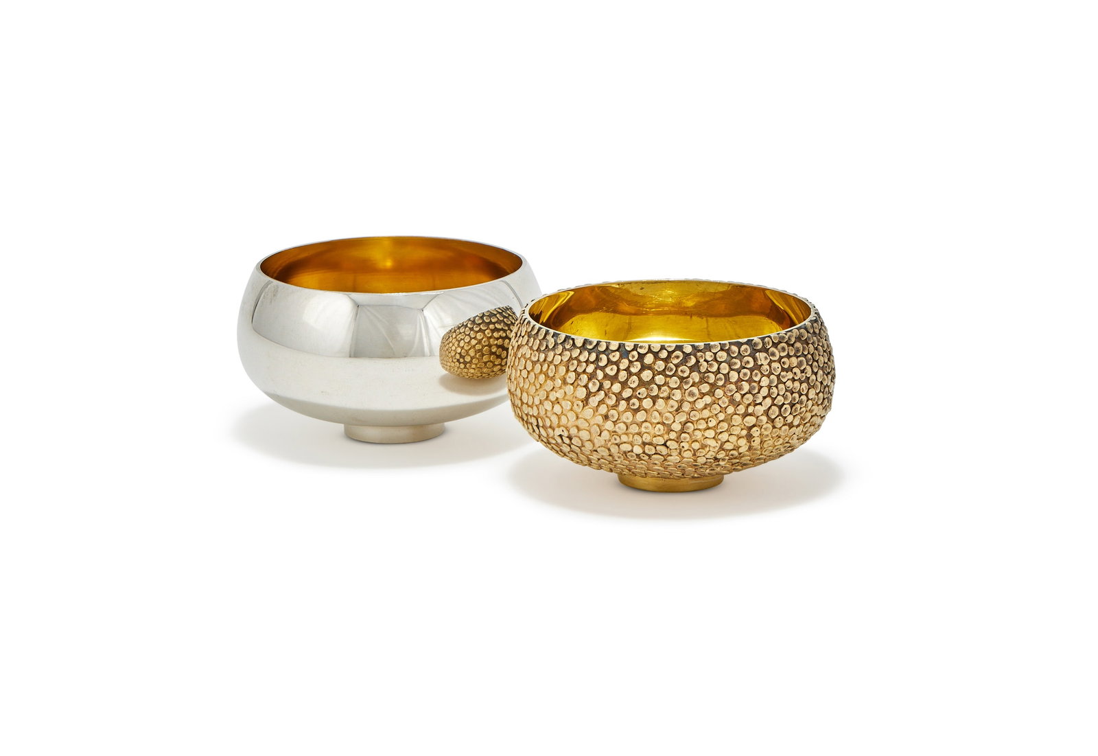 STUART DEVLIN, A SILVER GILT TEXTURED BOWL, LONDON 1969 (1 of 2)