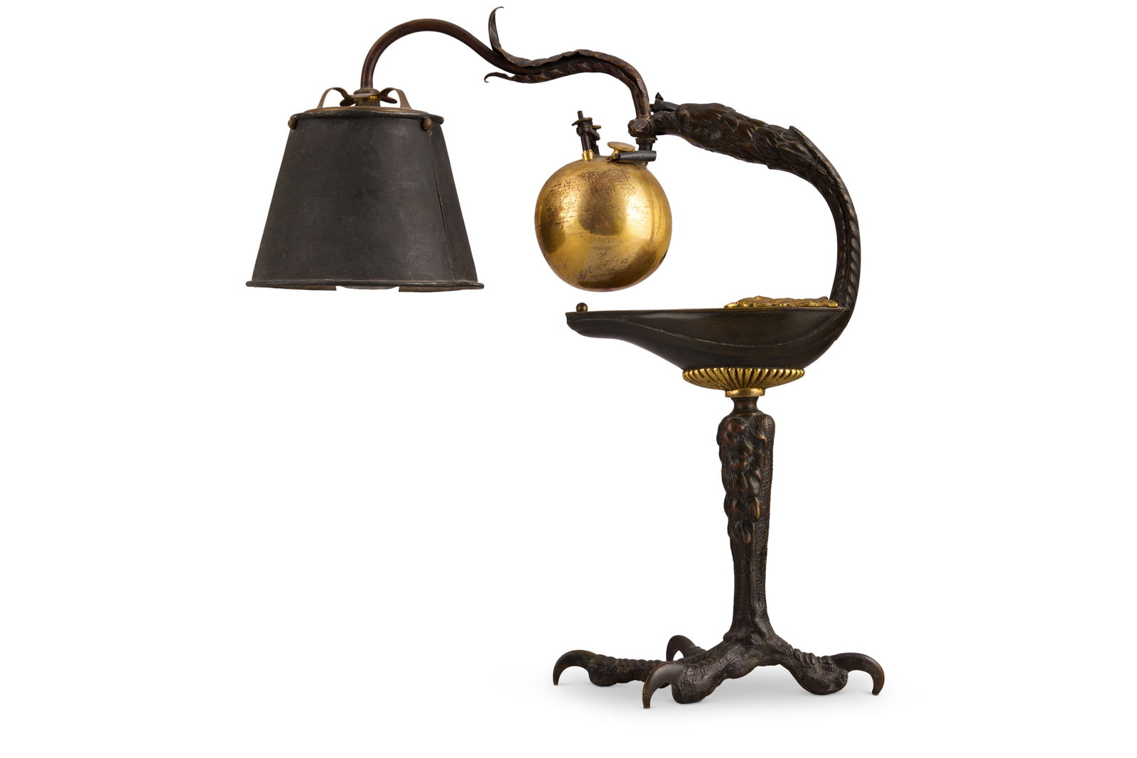 AN EMPIRE ORMOLU-MOUNTED BRONZE 'LAMPE DOCIMASTIQUE', EARLY 19TH CENTURY (1 of 3)