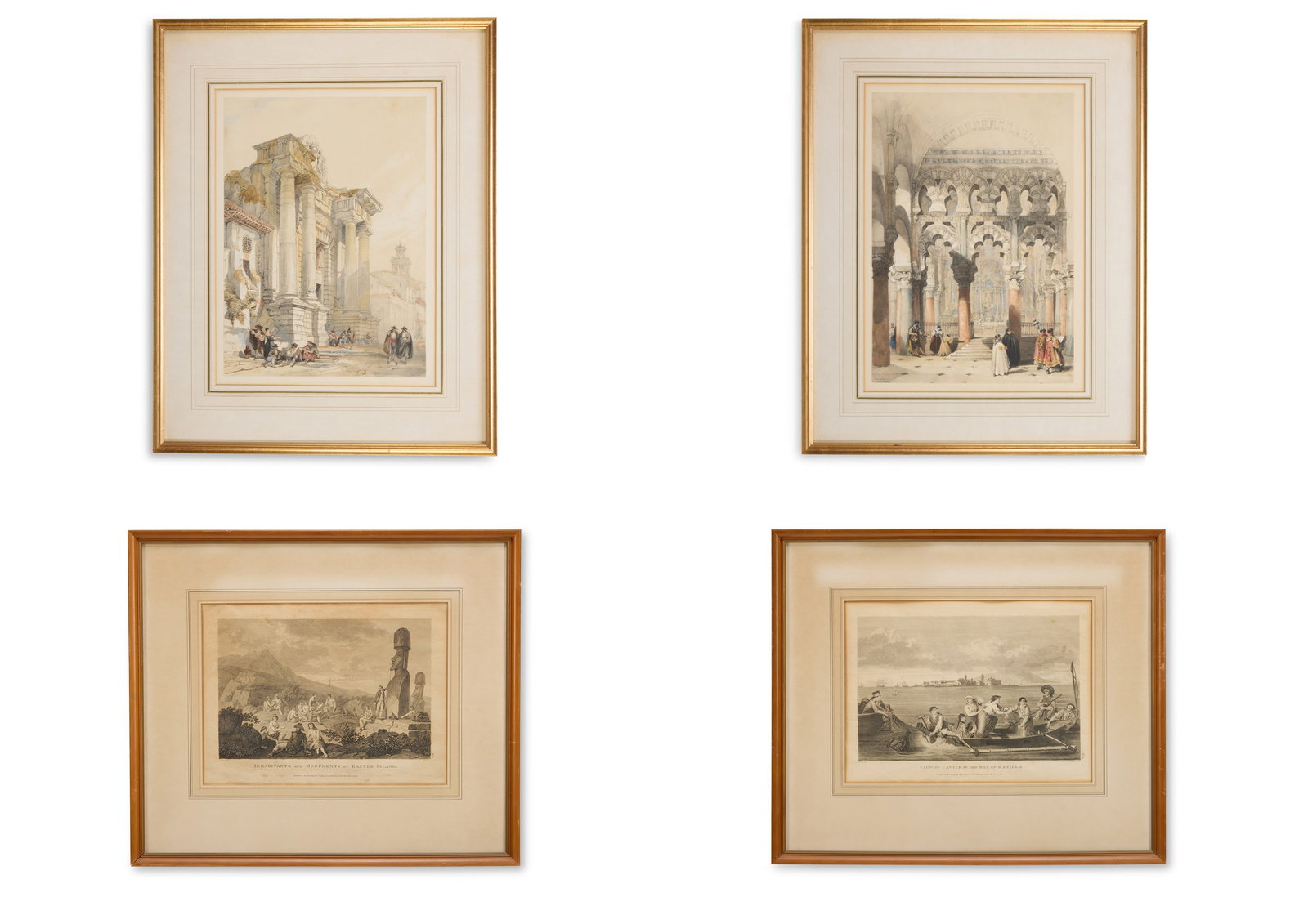 AFTER DAVID ROBERTS, TWO VIEWS OF CORDOVA FROM PICTURESQUE VIEWS IN SPAIN (1832-1833) (1 of 9)