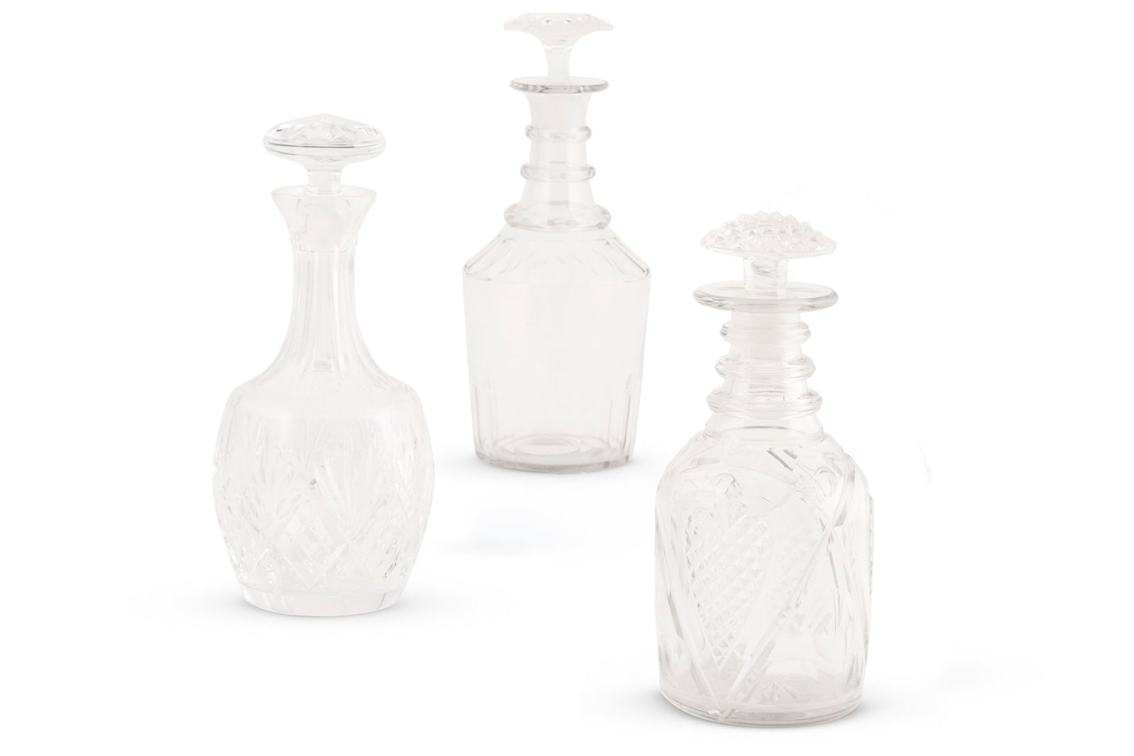 A MALLET-SHAPED MAGNUM DECANTER AND STOPPER, CIRCA 1840 (1 of 2)