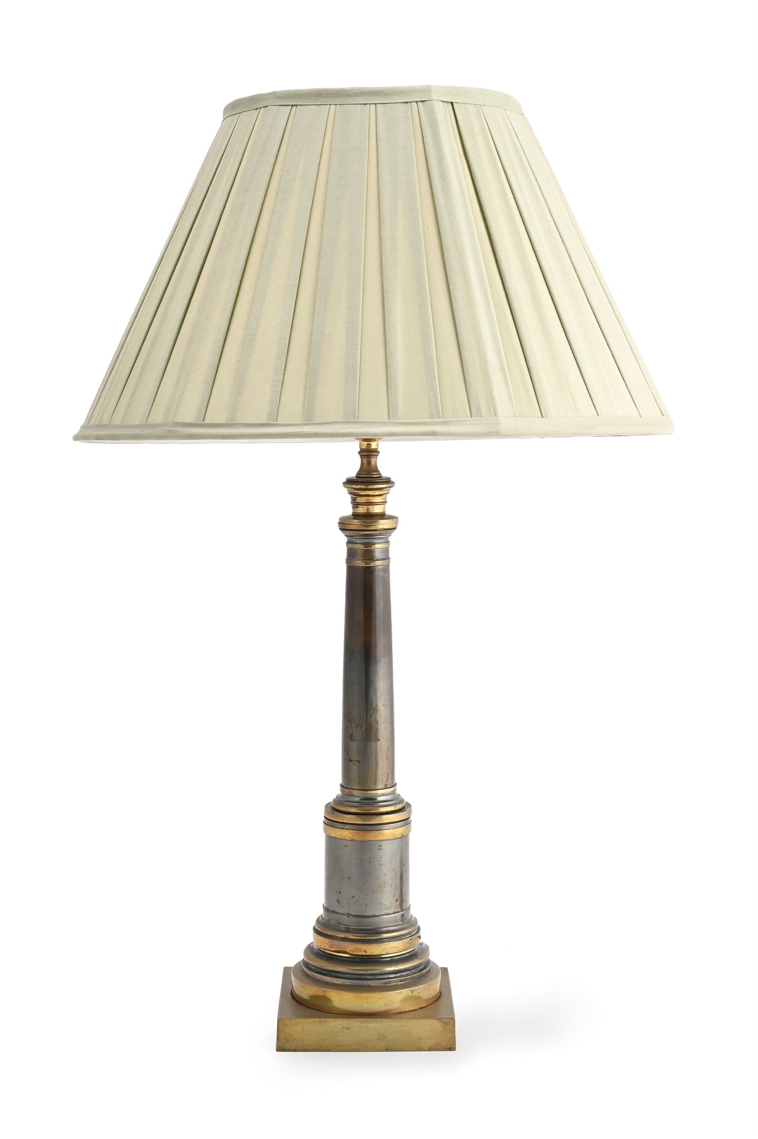 A LATE REGENCY BRONZE 'CANNON BARREL' TABLE LIGHT, EARLY 19TH CENTURY (1 of 1)