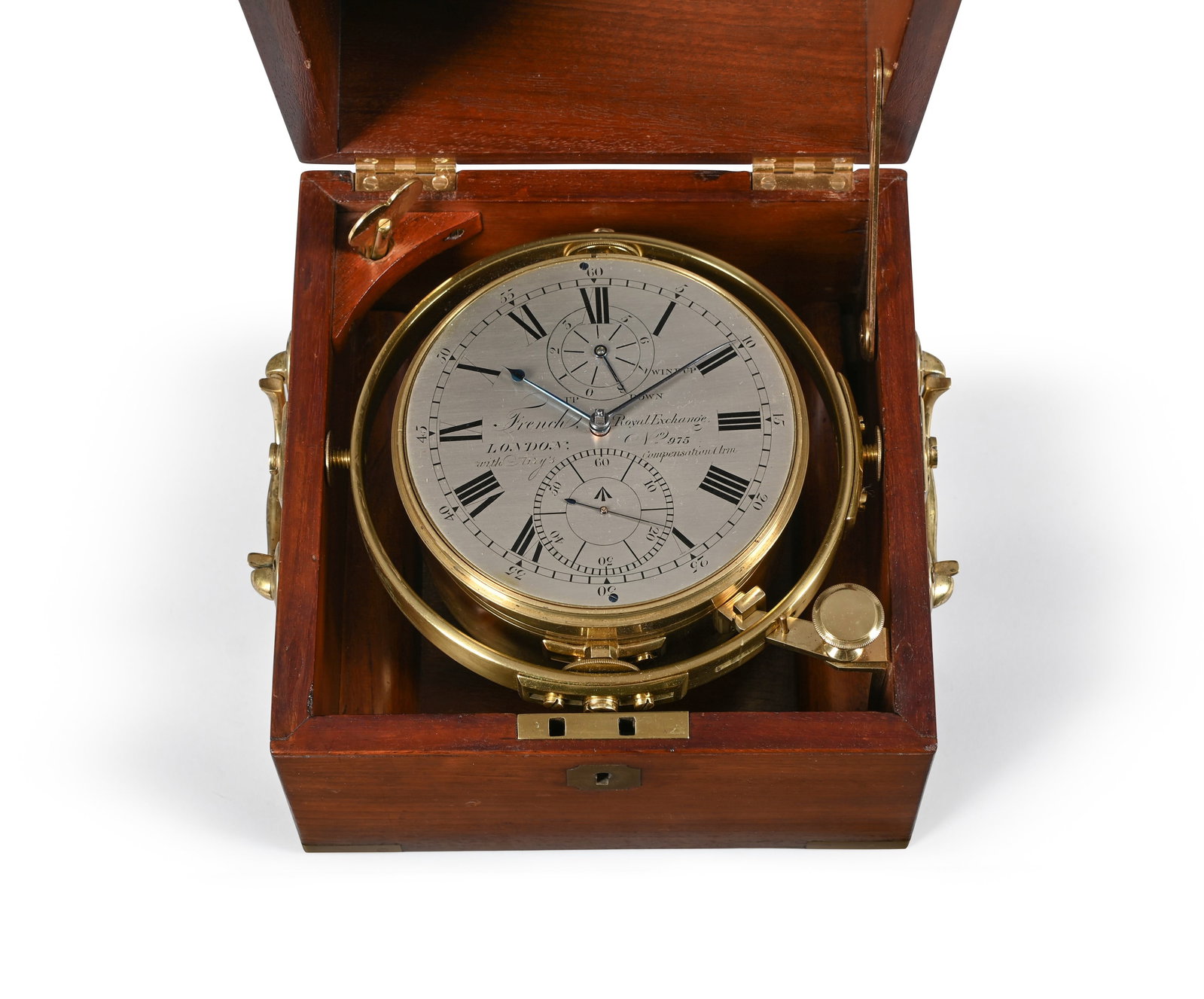 A REGENCY EIGHT-DAY MARINE CHRONOMETER AWARDED SECOND PRIZE AT THE GREENWICH TRIALS (1 of 7)