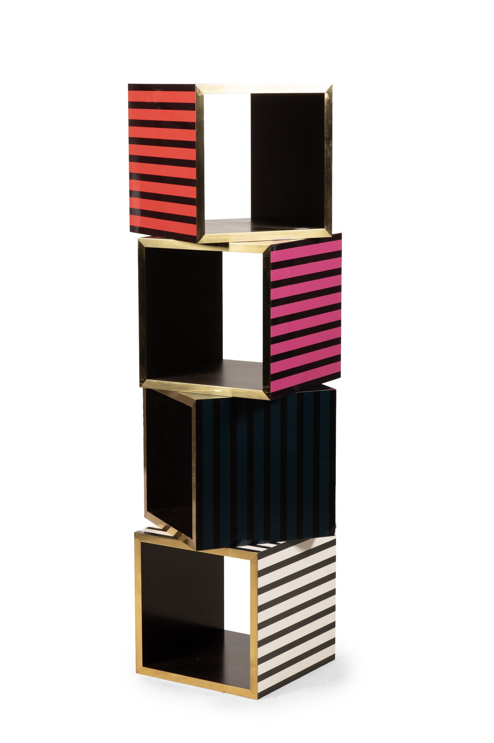 CHRISTIAN LACROIX MAISON (FD. 2010), A SET OF FOUR 'FINITION ONYX' CUBES, EARLY 21ST CENTURY (1 of 4)