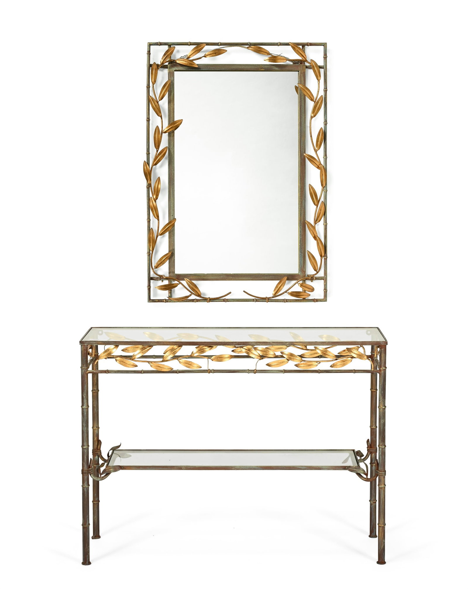 ROCHE BOBOIS (FRENCH, FD. 1960), CONSOLE AND MIRROR, CIRCA 1980 (1 of 3)