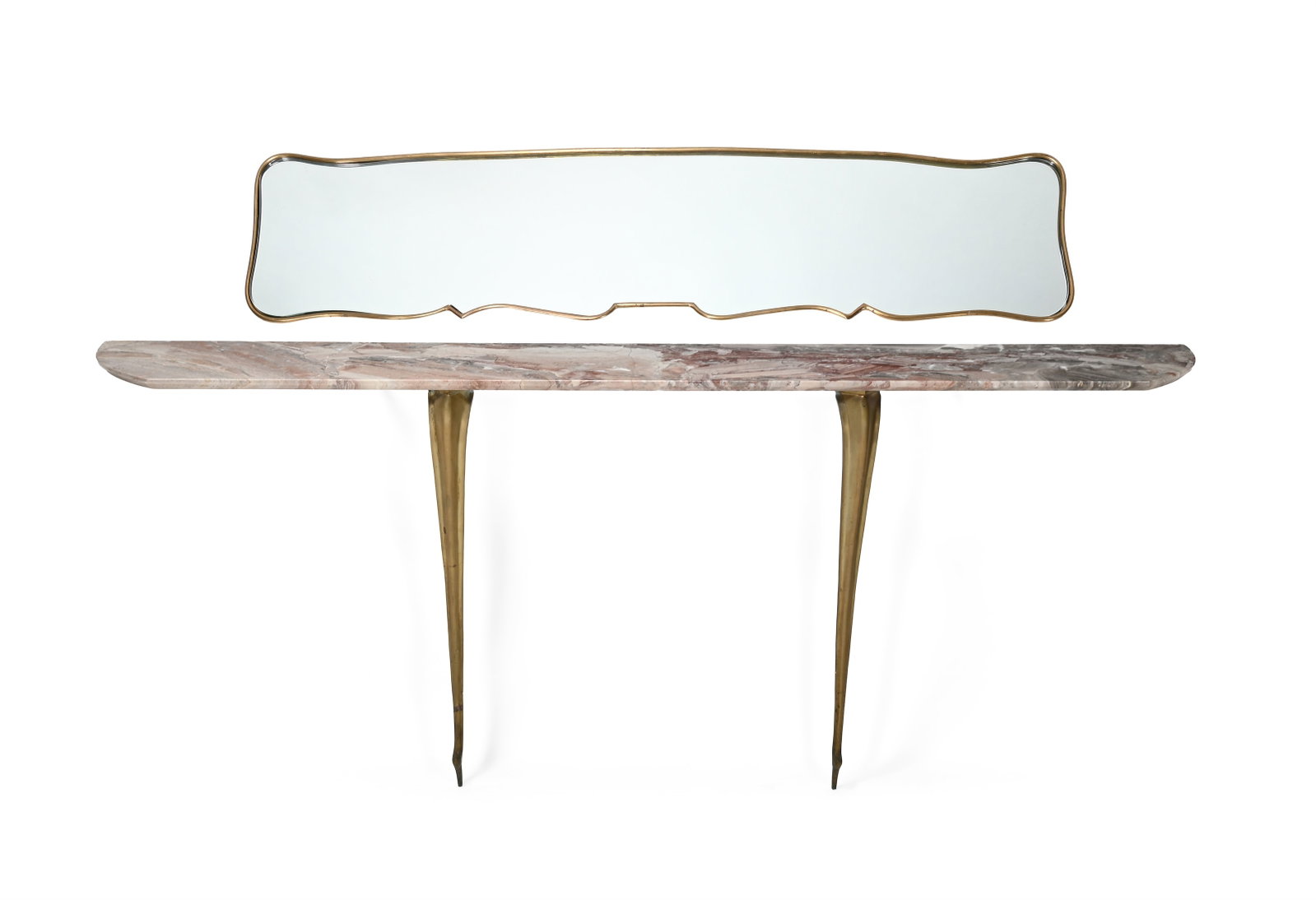 AN ITALIAN MIRROR AND CONSOLE, SECOND HALF 20TH CENTURY (1 of 3)