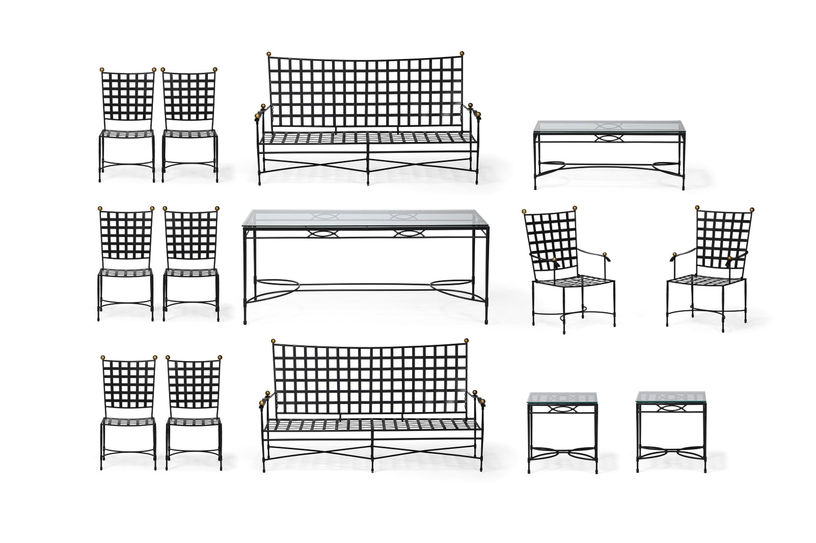 JANUS ET CIE (AMERICAN, FD. 1978), A SUITE OF 'AMALFI' GARDEN FURNITURE, 21ST CENTURY (1 of 20)