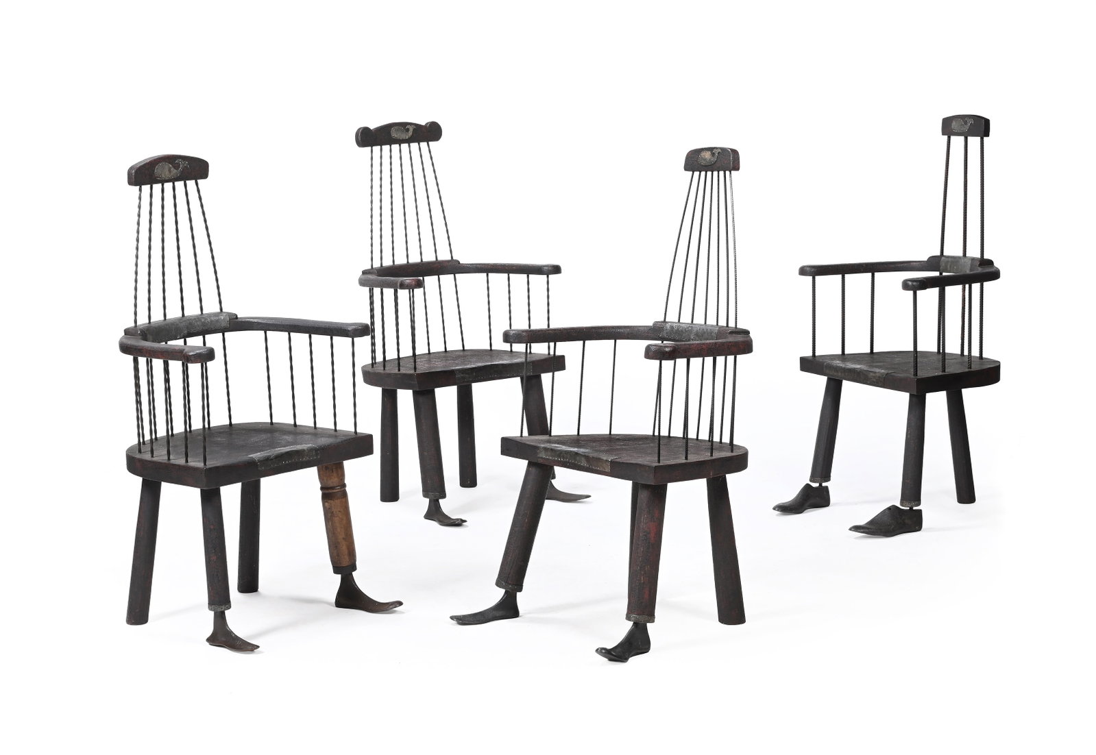 MARTIN SCOREY (BRITISH, B.1961), SET OF FOUR WINDSOR CHAIRS, 21ST CENTURY (1 of 4)