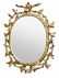 A George III carved giltwood oval wall mirror, circa