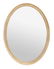 A carved giltwood and composition oval wall mirror, in