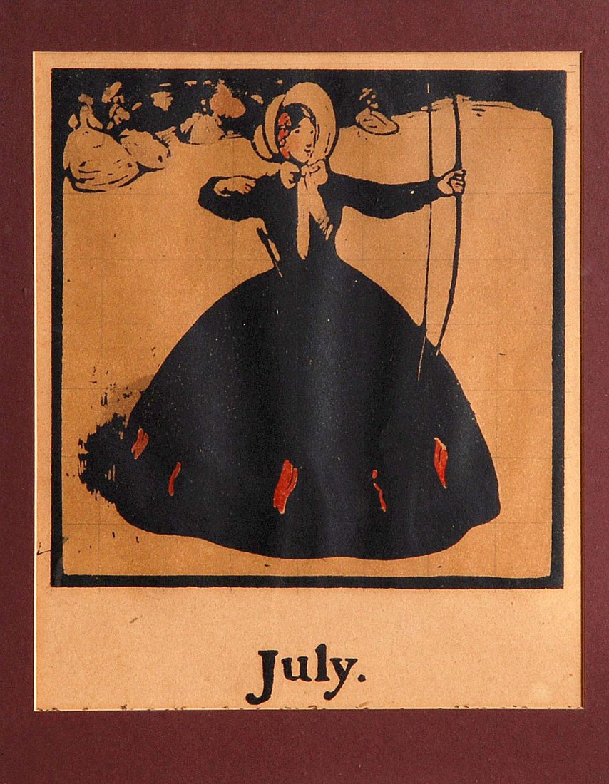Sir William Nicholson (1872-1949) - An Almanac of: A set of twelve lithographs in colour Each 25 x 21cm (9 3/4 x 9 1/4)(12) Please note: This lot may be subject to droit de suite IMPORTANT: This lot is sold subject to Artists Resale Rights, details of