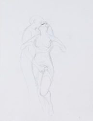 John Buckland-Wright (1897-1954) - Boy groping girl,: Pencil, on wove paper 27.5 x 22 cm. (10 3/4 x 8 5/8 in) IMPORTANT: This lot is sold subject to Artists Resale Rights, details of which can be found in our Terms and Conditions.