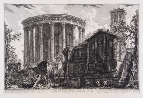 Giovanni Battista Piranesi (1720-1778) - Veduta del: Etching and engraving, on thick laid paper First state of three, [H. 61; F. 764; W./E. 194] Circa 1761 Unframed 425 x 640 mm. (16 3/4 x 25 1/4 in)