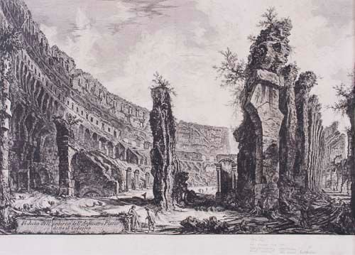 Giovanni Battista Piranesi (1720-1778) - Veduta: Etching with engraving [H.78 III; F.760; W-E.211] circa 1800, 1st Paris edition Unframed 460 x 690mm. (18 x 27 in)