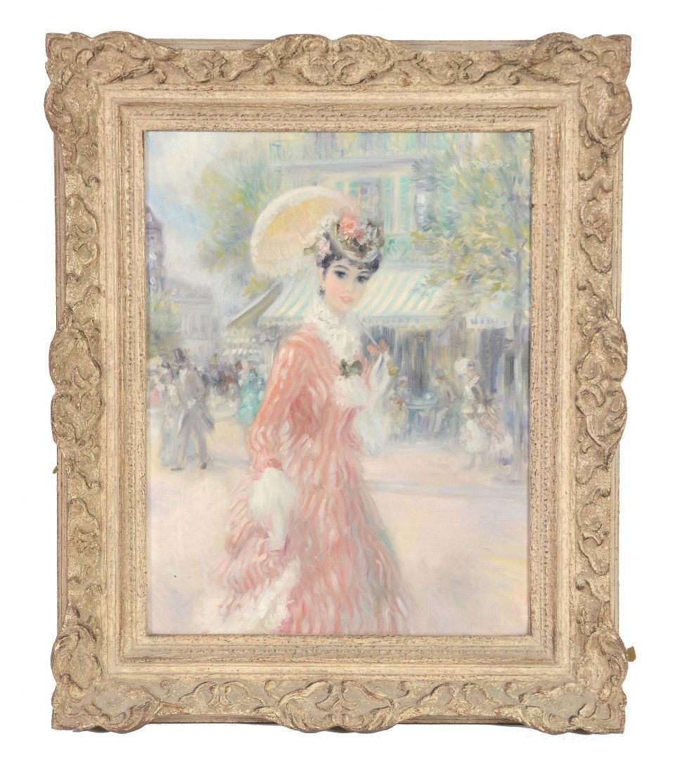 John Strevens (1902-1990) - Un coin de Paris: Oil on canvas Signed 44 x 34 cm. (17 1/4 x 13 1/4 in) Provenance: Chapter Manor, South Cerney, Gloucestershire IMPORTANT: This lot is sold subject to Artists Resale Rights, details of which can be fou