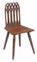 A set of four oak Gothic dining chairs, 19th century - 2