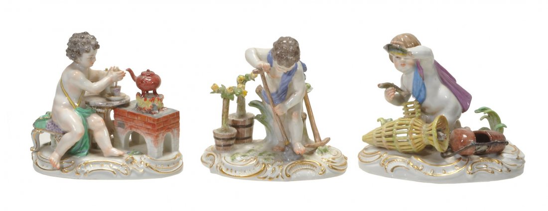 Three various Meissen figures from the series of the (1 of 1)