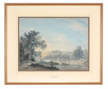 Attributed to Joseph Farington (1747-1821) - Near: Watercolour over graphite, over laid paper 31 x 41 cm. (12 1/4 x 16 1/4 in)
