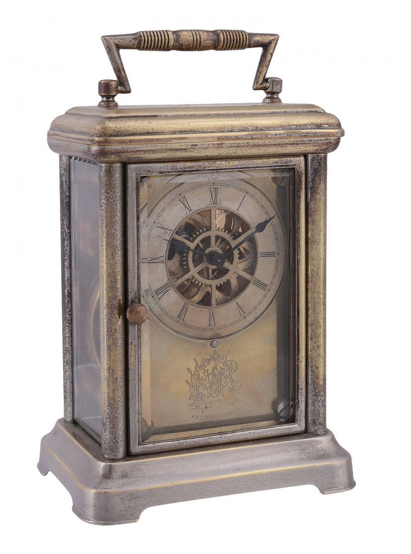 A rare American nickel plated brass carrousel carriage (1 of 1)