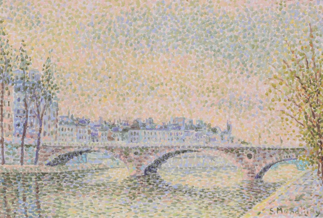 Serge Mendjisky (b.1929) - La Seine and Le Pont Marie (1 of 3)