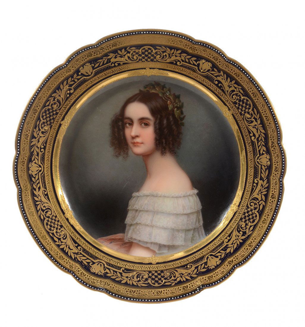 A Lichte, Thuringia portrait plate of Princess (1 of 4)