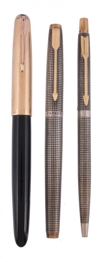 Parker, 51, a black fountain pen, with a black barrel, (1 of 1)