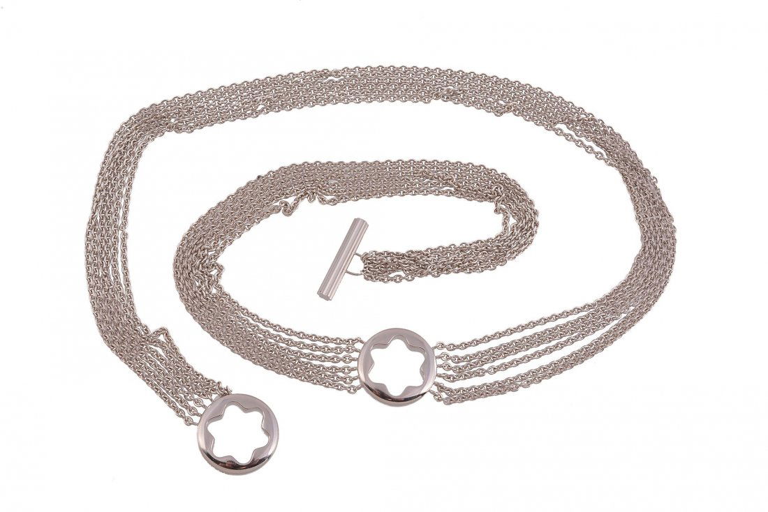 Montblanc, Star, a silver necklace, composed of six (1 of 2)