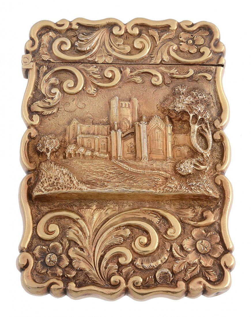 A Victorian silver gilt shaped rectangular Êstle (1 of 2)