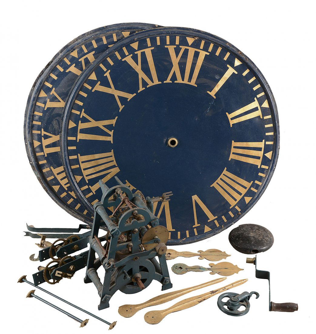 An early Victorian cast iron small turret timepiece J (1 of 2)