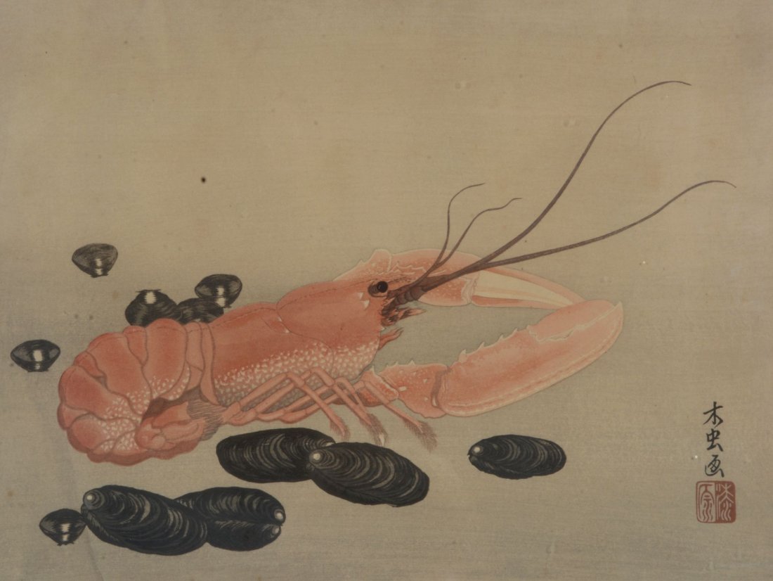 Yoshijiro Urushibara : Five Woodblock Prints , in ink (1 of 6)