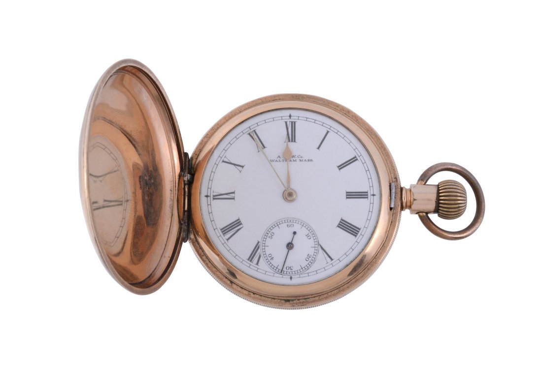 American Watch Company, a gold plated keyless wind full (1 of 2)
