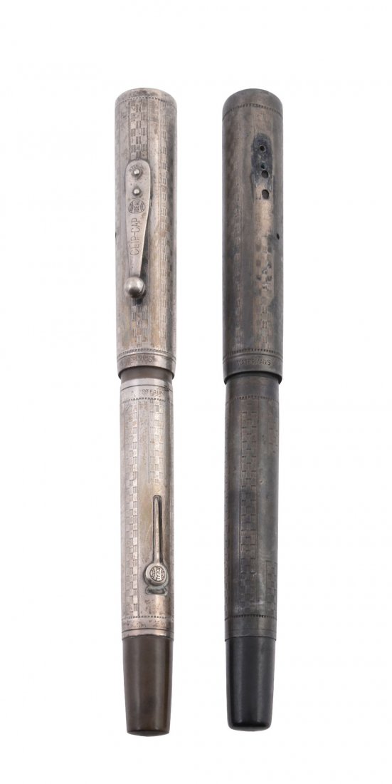 Watermans, a silver coloured fountain pen (1 of 2)