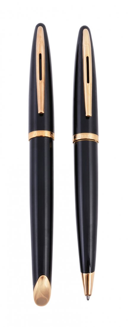 Waterman, Carene, a black lacquer duo set (1 of 3)