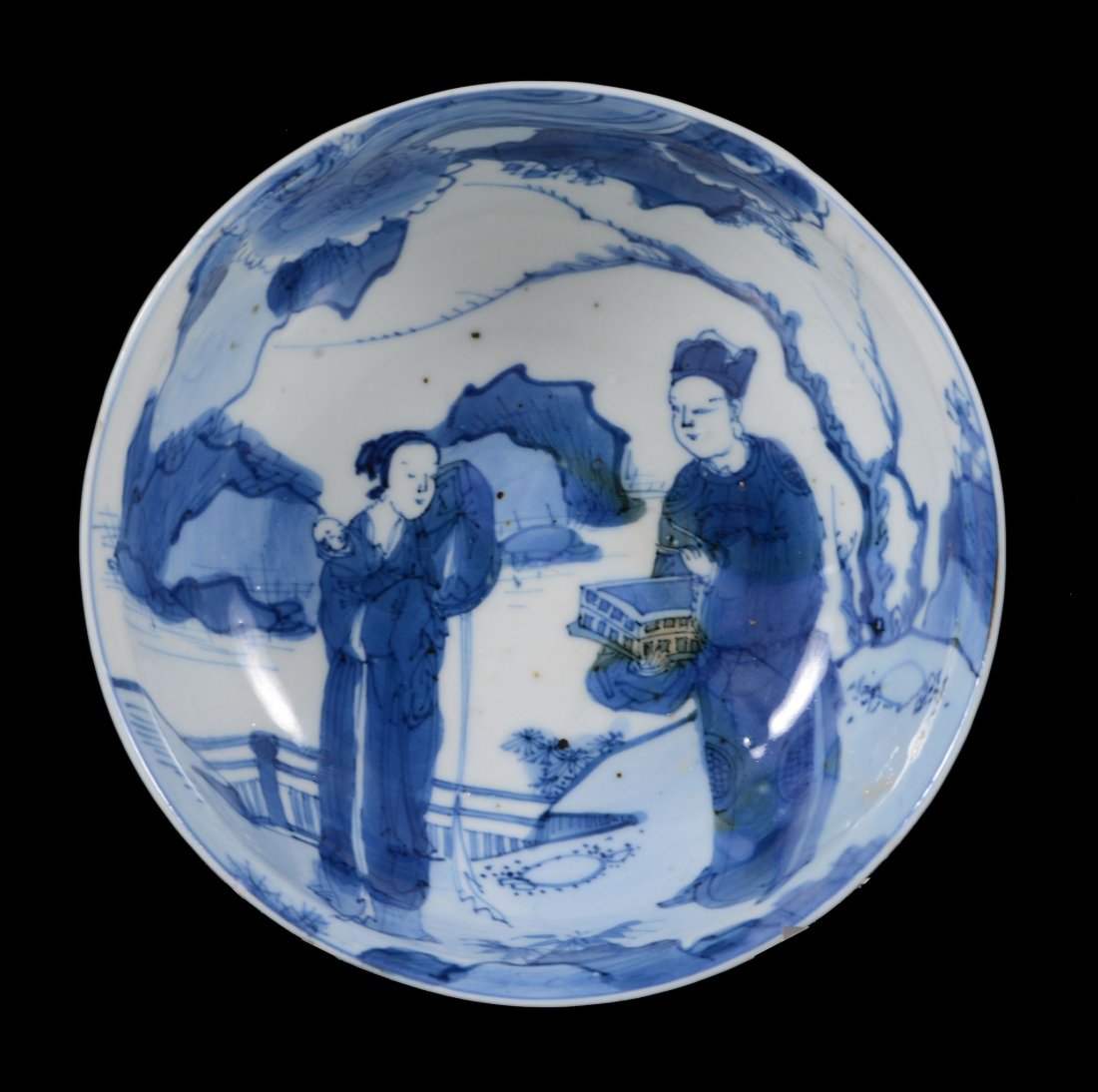 An attractive Chinese blue and white bowl, Wanli (1 of 4)