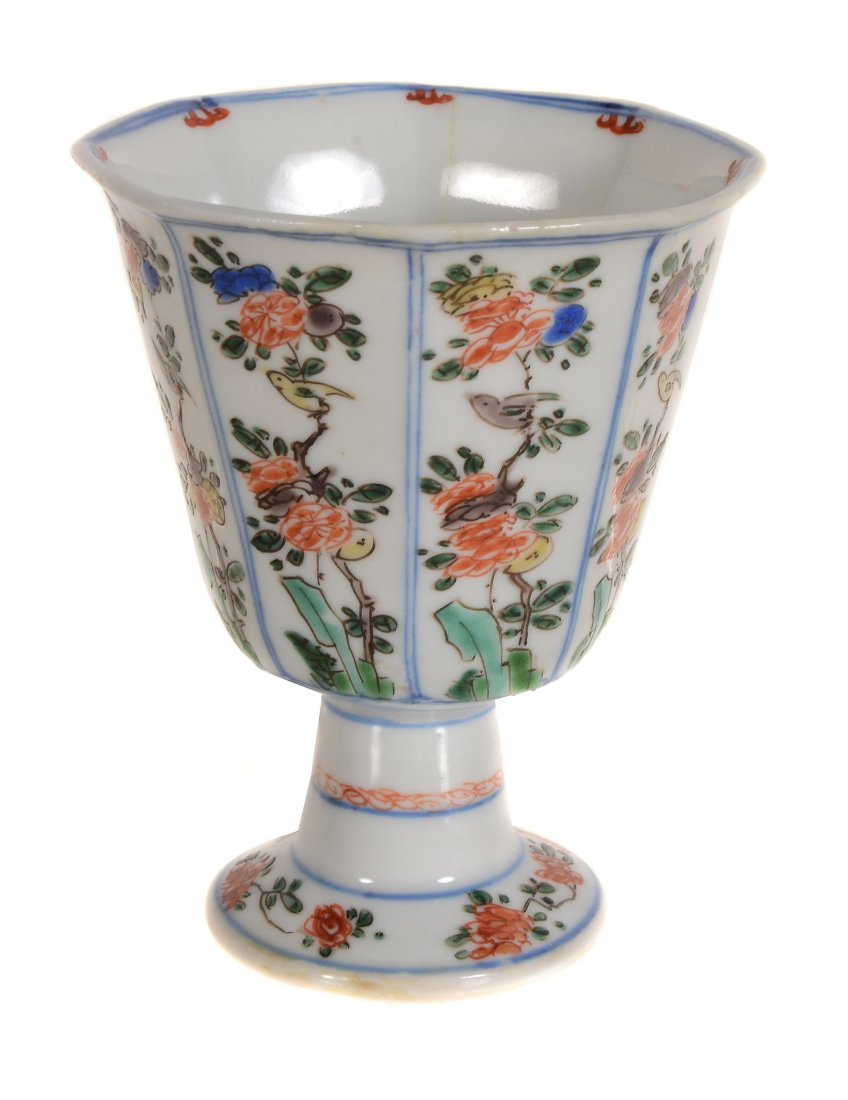 A Chinese Famille Verte Stem Cup , Kangxi (1 of 4)