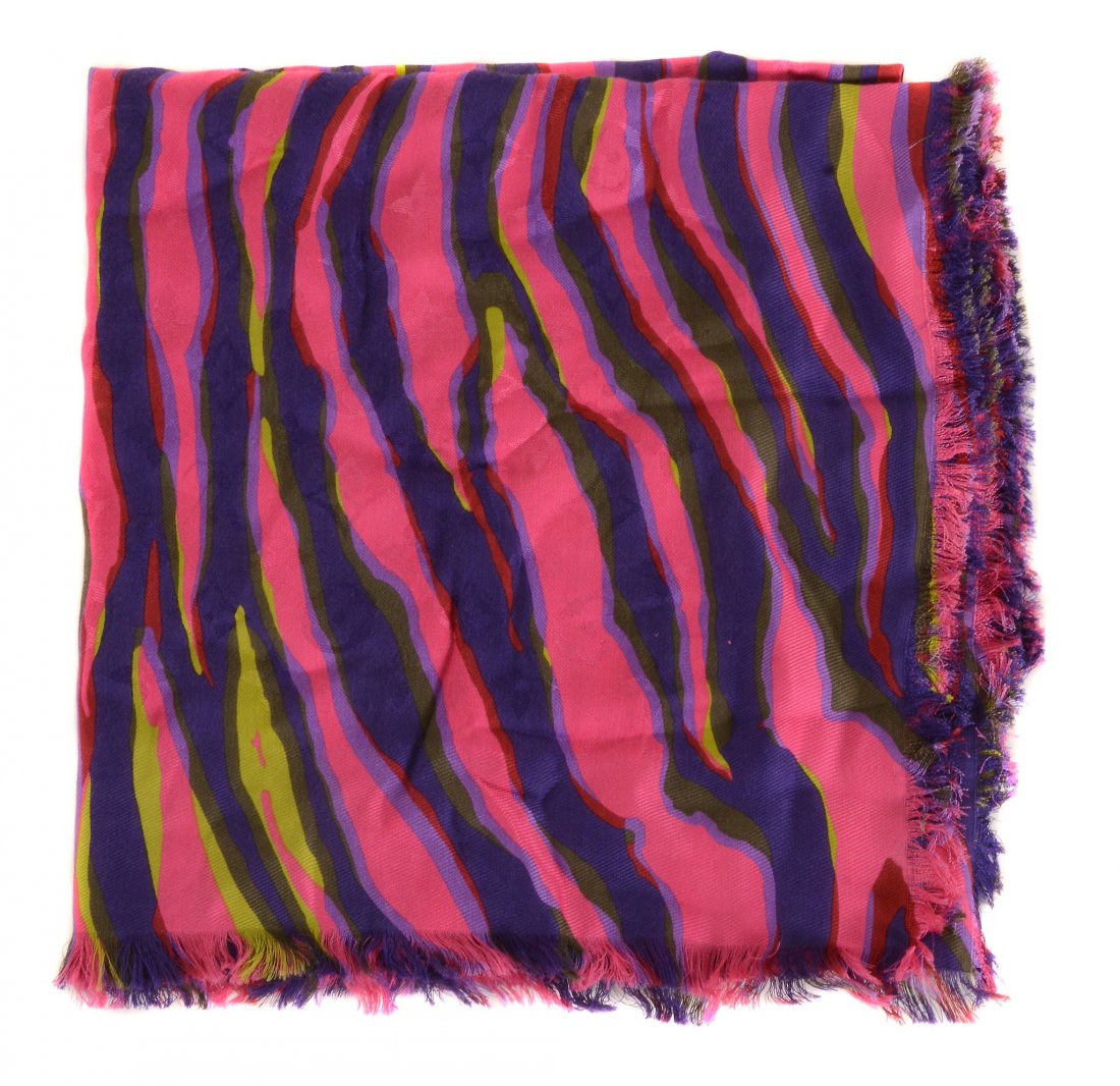 Louis Vuitton, Monogram, a silk and wool zebra design (1 of 2)