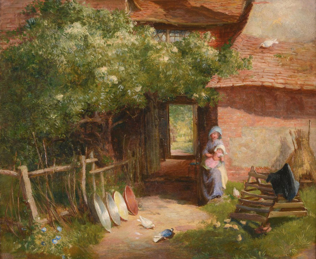 Charles James Lewis (British 1830 - 1892) - The Cottage (1 of 3)