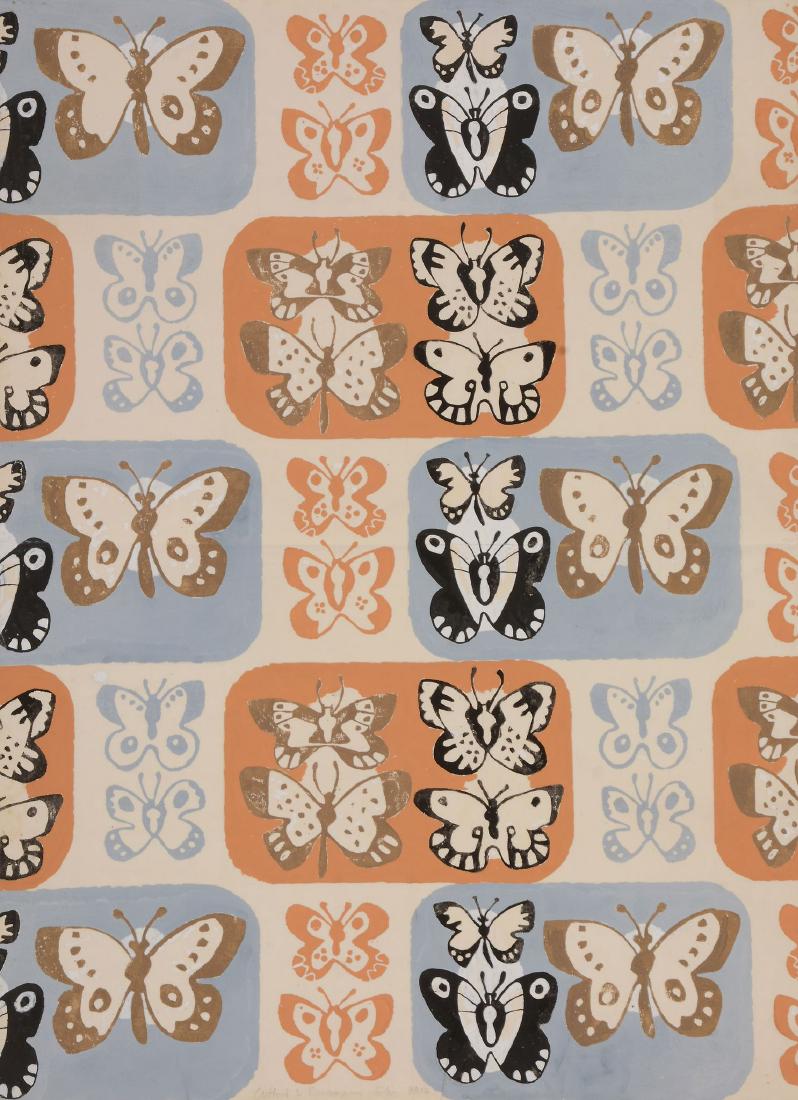 Clifford (1907-1985) & Rosemary (1910-1998) Ellis -: Pochoir printed in colours Signed and inscribed in pencil Clifford & Rosemary Ellis, Bath on wove paper 73.5 x 58cm (29 x 22 3/4in.) Unframed IMPORTANT: This lot is sold subject to Artists Resale Righ