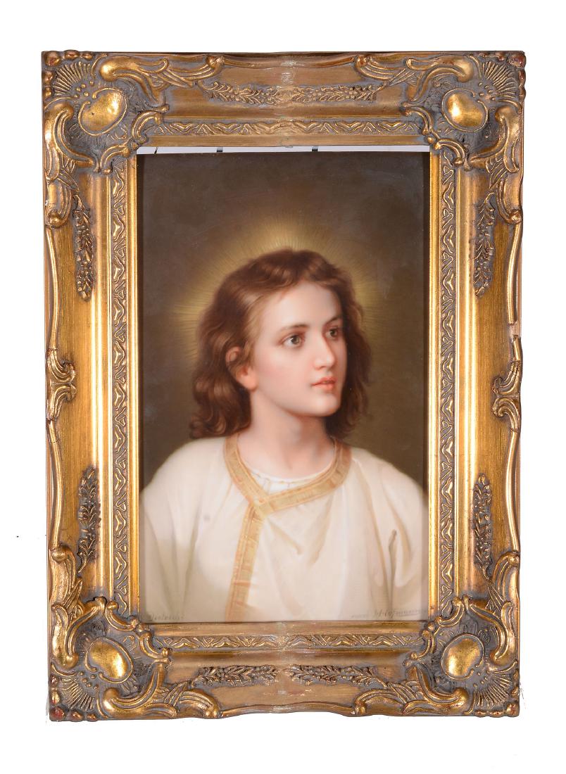 A Berlin plaque of Our Lord Jesus Christ as a boy (1 of 2)