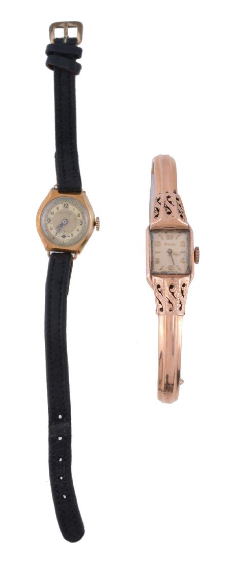 Doxa, a lady's 14 carat gold bracelet wristwatch, Swiss (1 of 1)