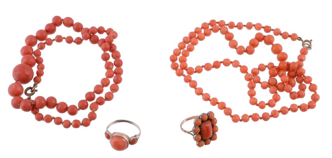 A late Victorian coral necklace, composed of graduated (1 of 1)