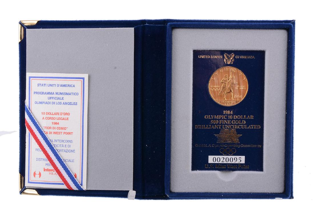 USA, Olympic Games 1984, gold 10-Dollars 1984W, (1 of 1)