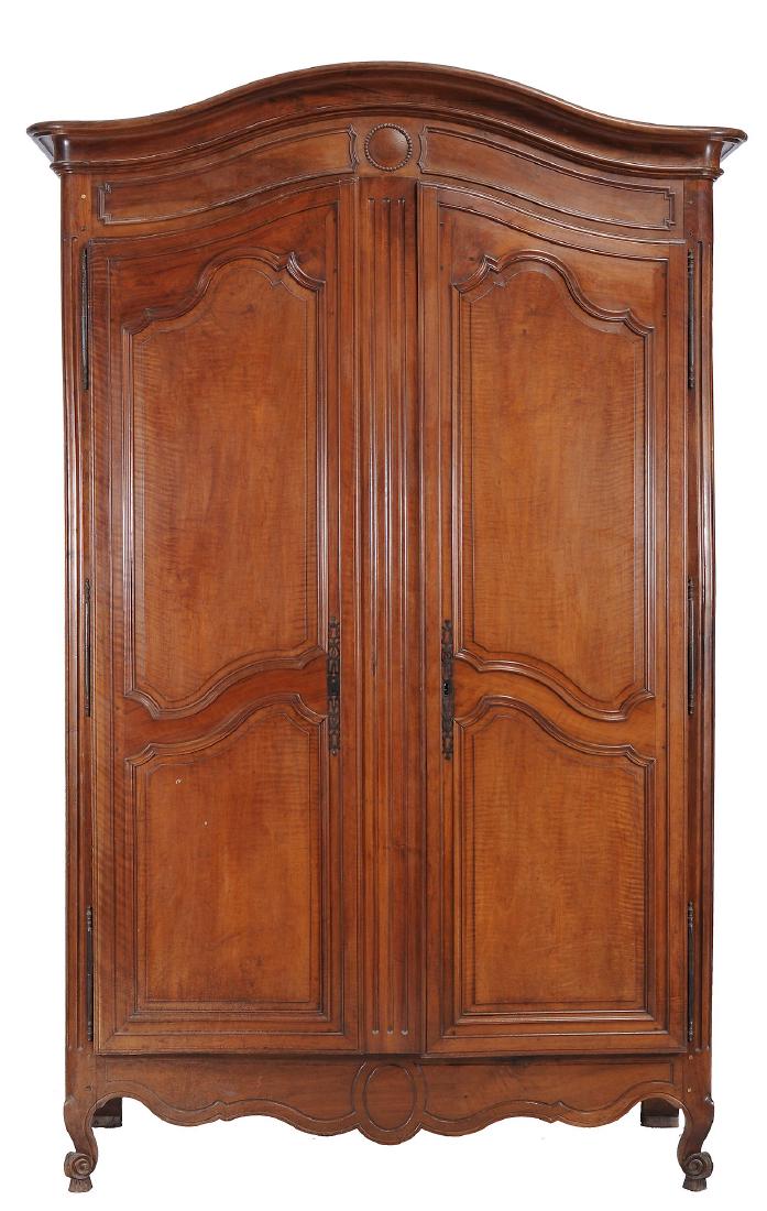 A French walnut armoire , second half 18th century (1 of 1)
