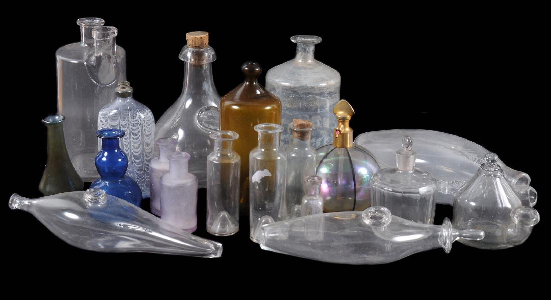 An assortment of Continental pharmaceutical glass , (1 of 1)