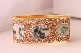 Beautiful designer multi gem bangle bracelet. (1 of 2)
