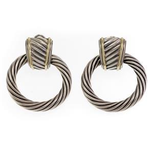 David Yurman Sterling Silver & 14k Gold Large Cable (1 of 4)