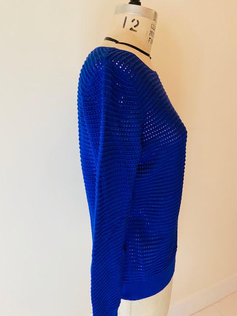 Sandro top: sandro blue top, cotton size 2 or m