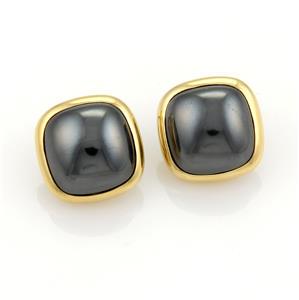 Tiffany & Co. 18k Yellow Gold & Hematite Square Shape (1 of 4)